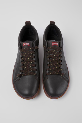 Alternative image of K300285-018 - Peu Pista GORE-TEX - Chaussures à lacets en cuir marron foncé