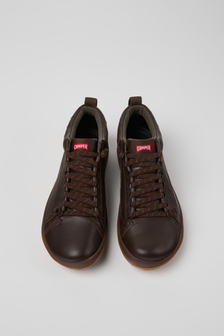 Peu Pista GM - GORE-TEX Bruine leren enkelboot voor heren.