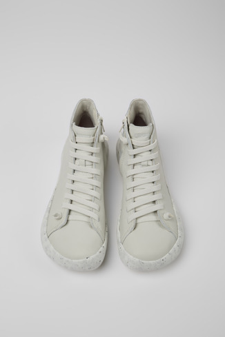 Alternative image of K300399-012 - Peu Stadium - White non-dyed leather ankle boots for men