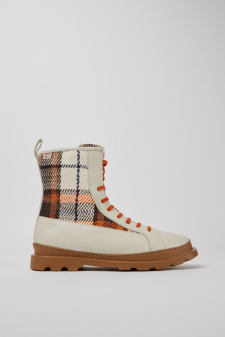 Side view of Brutus Multicolor lace-up boots for men