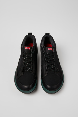 Peu Pista GM - PrimaLoft Schwarze Herrenstiefelette aus Leder und Textil.