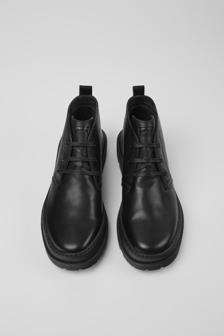 Alternative image of K300434-001 - Brutus Trek MICHELIN - Black leather ankle boots for men
