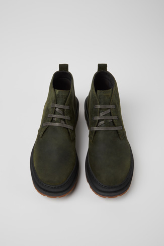 Alternative image of K300434-002 - Brutus Trek MICHELIN - Dark green nubuck ankle boots for men