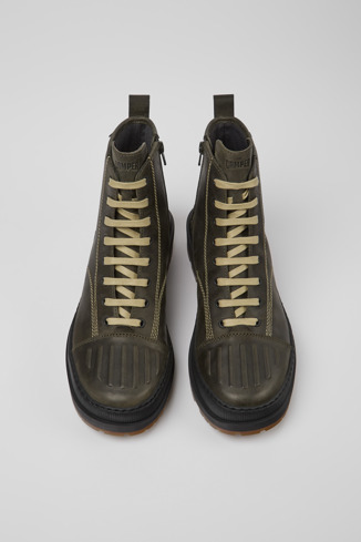 Alternative image of K300436-001 - Brutus Trek MICHELIN - Dark green nubuck ankle boots for men