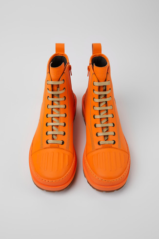 Alternative image of K300436-002 - Brutus Trek MICHELIN - Orange leather ankle boots for men
