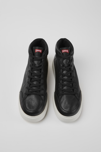 Alternative image of K300438-002 - Runner K21 - Black leather sneakers for men
