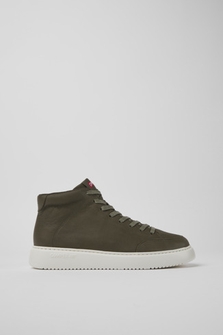 K300438-005 - Runner K21 - Green leather sneakers for men