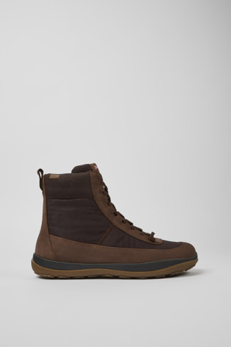 Side view of Peu Pista Brown boots for men