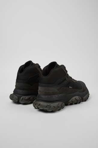 Back view of Karst Trek Multicolor Textile and Nubuk Ankle Boots for Men.