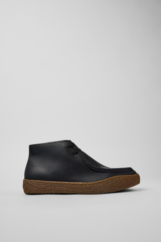 K300530-005 - Peu Terreno - Botines negros de nobuk para hombre.