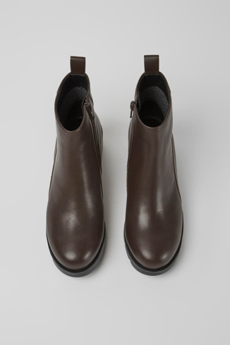 Alternative image of K400228-005 - Wanda - Dark brown zip ankle boot for women