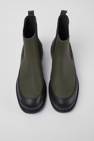 Alternative image of K400304-017 - Pix - Grey green leather boots
