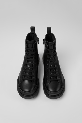 Alternative image of K400325-004 - Brutus - Black medium lace boot for women.