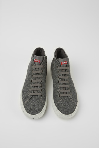 Alternative image of K400374-016 - Peu Touring - Gray and black recycled wool sneakers for women