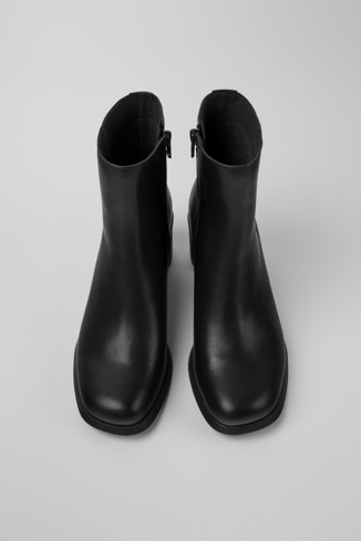 Alternative image of K400455-016 - Meda - Black leather boots for women