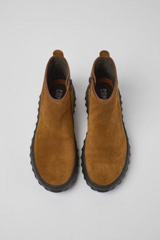 Alternative image of K400460-002 - Ground MICHELIN - Brown suede ankle boots