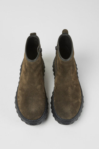 Alternative image of K400460-006 - Ground MICHELIN - Dark grey suede ankle boots