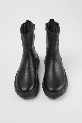Alternative image of K400462-001 - Ground MICHELIN - Women's black mid boot with zip.