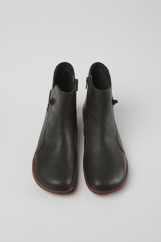 Alternative image of K400506-006 - Peu - Dark grey leather ankle boots