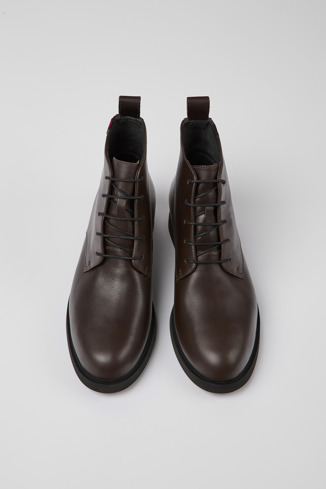 Alternative image of K400526-003 - Iman GORE-TEX - Brown leather ankle boots