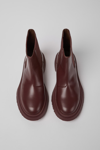 Alternative image of K400531-005 - Walden - Burgundy leather boots for women