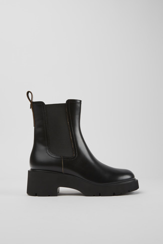 K400575-001 - Milah - Black leather boots for women