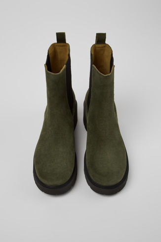 Milah Botins em nobuck verdes para mulher