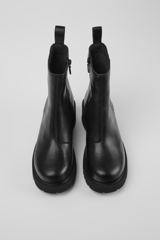 Alternative image of K400576-001 - Milah GORE-TEX - Bottes à zip en cuir noir pour femme