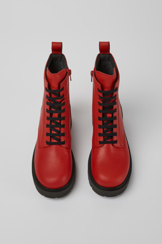 Alternative image of K400577-004 - Milah - Red lace-up boots for women