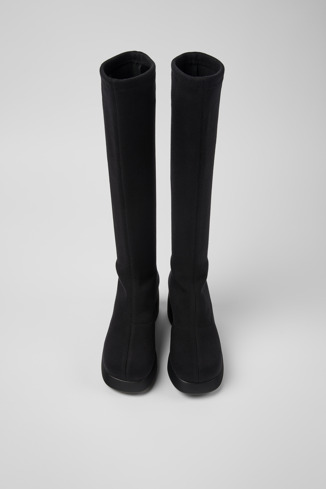 Alternative image of K400589-005 - Kaah TENCEL® - Bottes hautes noires en TENCEL™ Lyocell pour femme