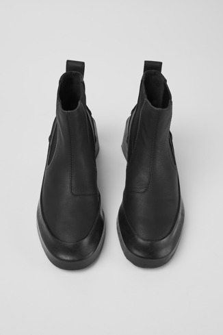 Alternative image of K400592-005 - Rain - Black leather ankle boots with heels