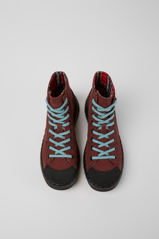 Alternative image of K400608-002 - Teix - Burgundy rubber and BCI cotton boots