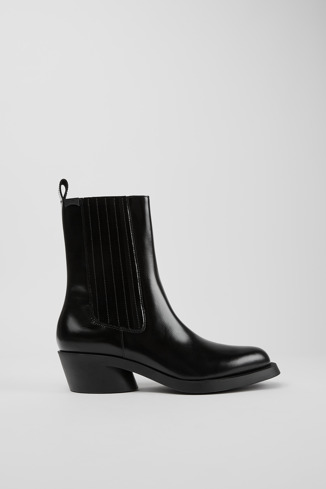 K400631-001 - Bonnie - Black leather boots for women