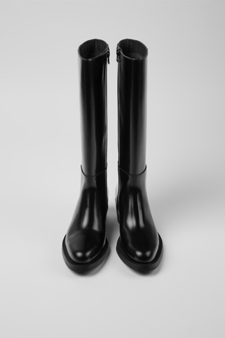 Alternative image of K400632-002 - Bonnie - Botas altas negras de piel para mujer