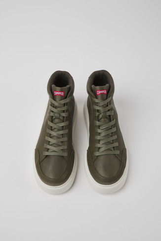 Alternative image of K400648-005 - Runner K21 - Green leather sneakers for women