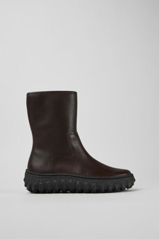 K400655-002 - Ground MICHELIN - Dark brown leather boots for women