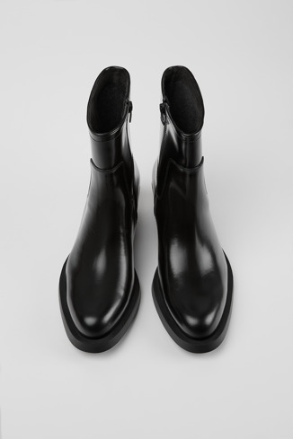 Alternative image of K400663-001 - Bonnie - Bottines en cuir noir pour femme