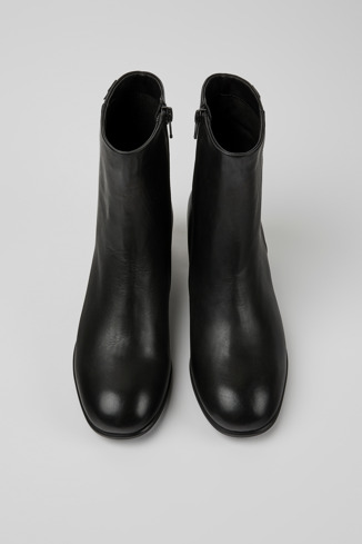 Alternative image of K400664-001 - Katie - 黑色皮革踝靴