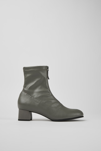 Side view of Katie Gray textile ankle boots