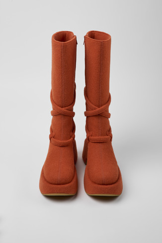 Alternative image of K400693-001 - Ottolinger - Orange wool high boots for women