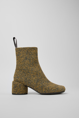 Side view of Niki Multicolored Textile Boots for Women