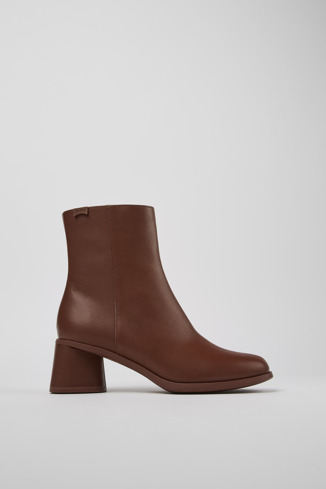 Kiara Bottes en cuir rouge pour femme