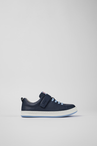 Runner Sneaker in pelle blu