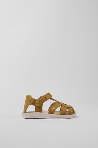 K800363-007 - Bicho - Brown nubuck sandals with glitter effect