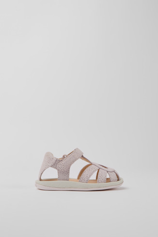 K800363-008 - Bicho - Pink nubuck sandals with glitter effect