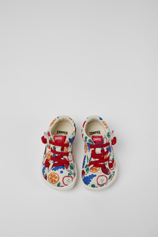 Alternative image of K800369-010 - Peu - Chaussures en PET recyclé multicolore pour enfant