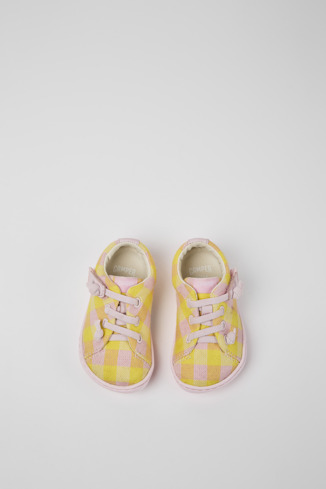 Alternative image of K800369-014 - Peu - Chaussures rose et jaune pour enfant