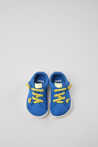 Overhead view of Peu Blue shoes for kids