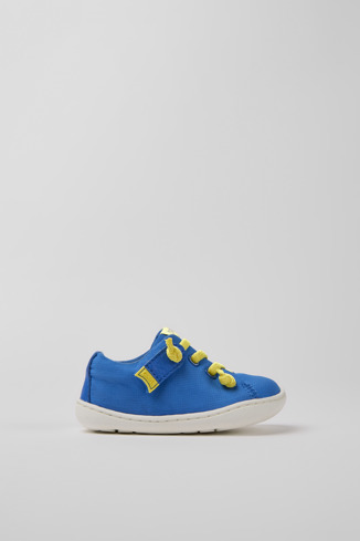 Side view of Peu Blue shoes for kids