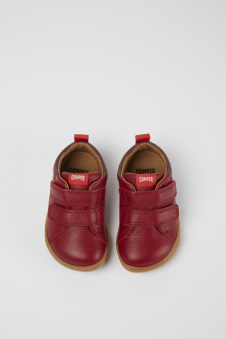 Alternative image of K800405-009 - Peu - Red leather sneakers